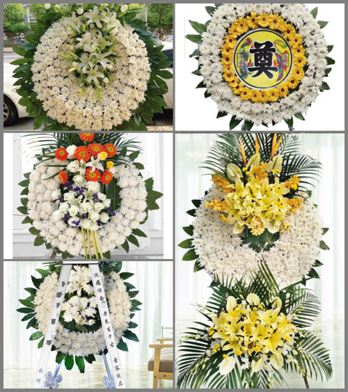 安徽芜湖市无为县开城镇龙太村花圈速递